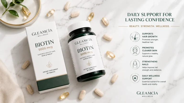 Gleamcia biotin 5000 mcg side effects safety and daily dosage guide
