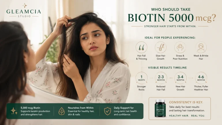  Who should take biotin 5000 mcg for hair growth and results timeline
