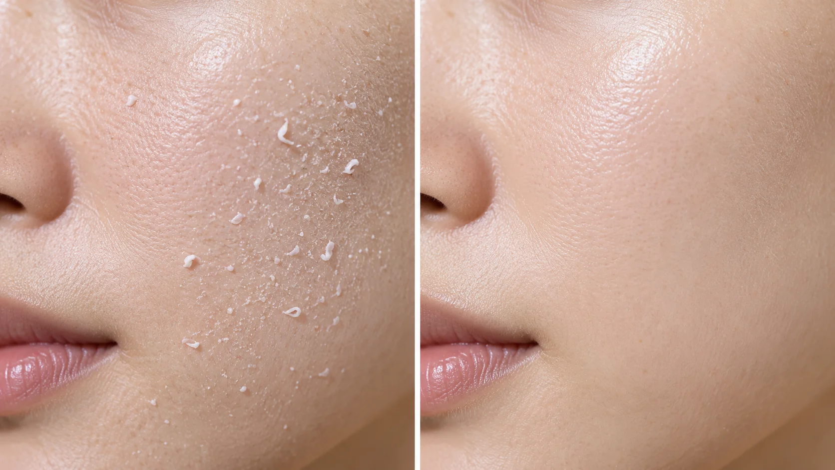 What is sunscreen pilling — sunscreen balling up under makeup vs correctly absorbed SPF formula